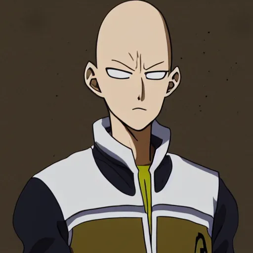 Image similar to portrait of bored saitama, meme