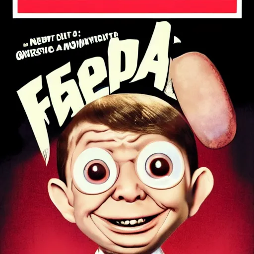 Image similar to Alfred E. Neuman in a new MaD magazine cover