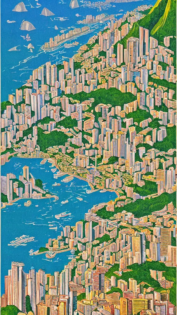 Image similar to Rio de Janeiro, poster by Kerne Erickson