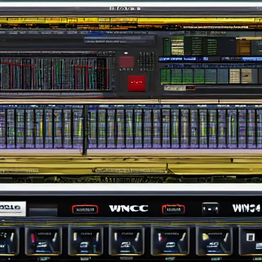 Prompt: Original WinAmp 1984 Mac