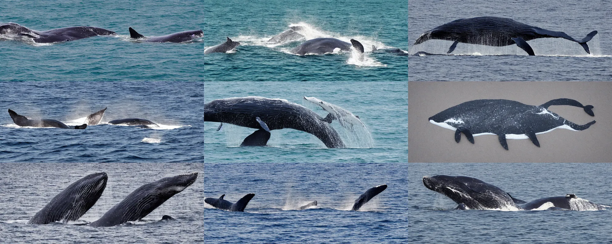 Prompt: whale made out of a colony of billions of tiny white worms