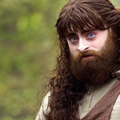 Image similar to Daniel Radcliffe as a Hagrid