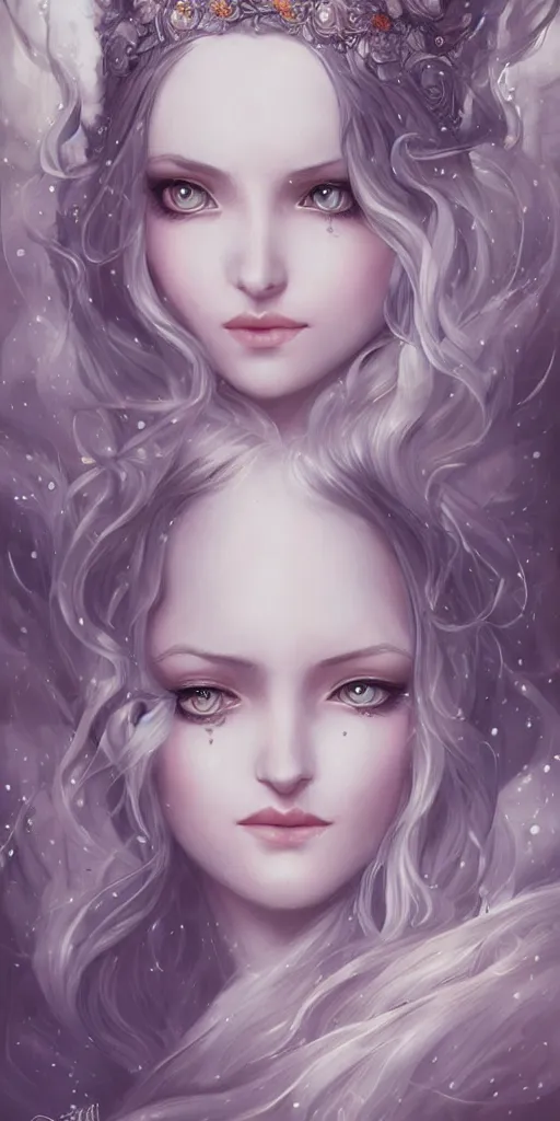 Prompt: a beautiful elvish goddess , hd, highly detailed, sharp, realistic, in style of Anna Dittmann