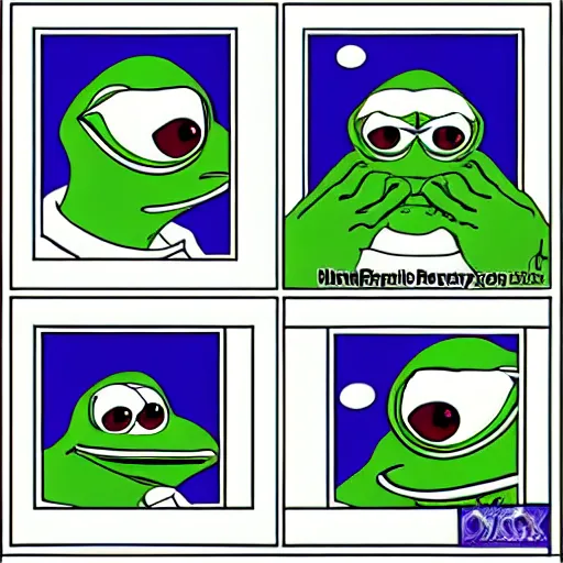 Pepe the frog as a chad meme, hyperrealistic, 8k, Stable Diffusion