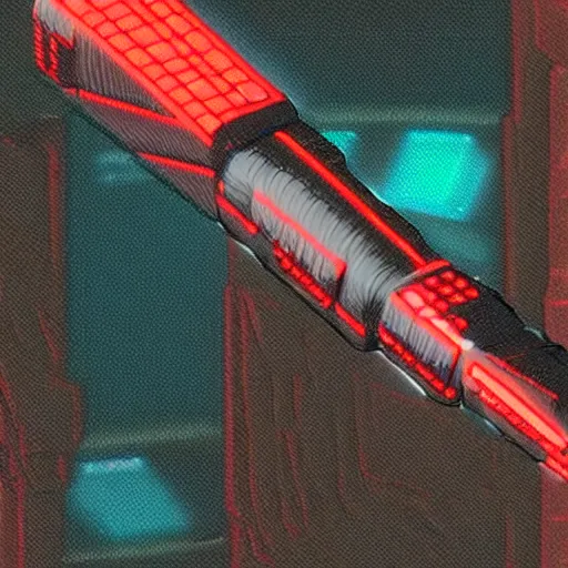 Prompt: A cyberpunk cigar, inspired by Tron, Trending on Artstation, Digital screenshot, 1980s Computer Graphics,