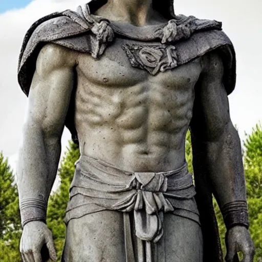 Image similar to Henry cavill roman statue
