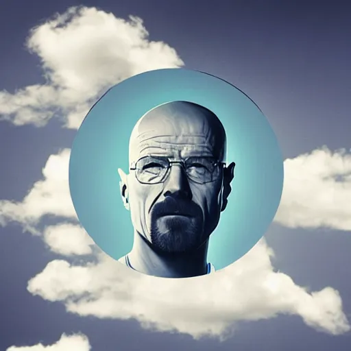 Image similar to upside directional down, image of walter white