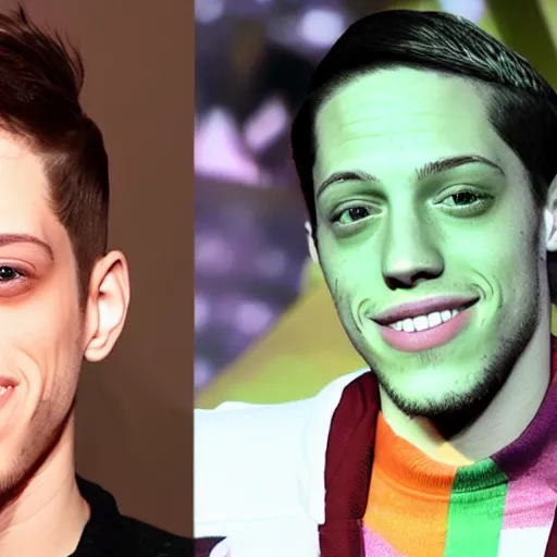 Prompt: pete davidson is green and sweet