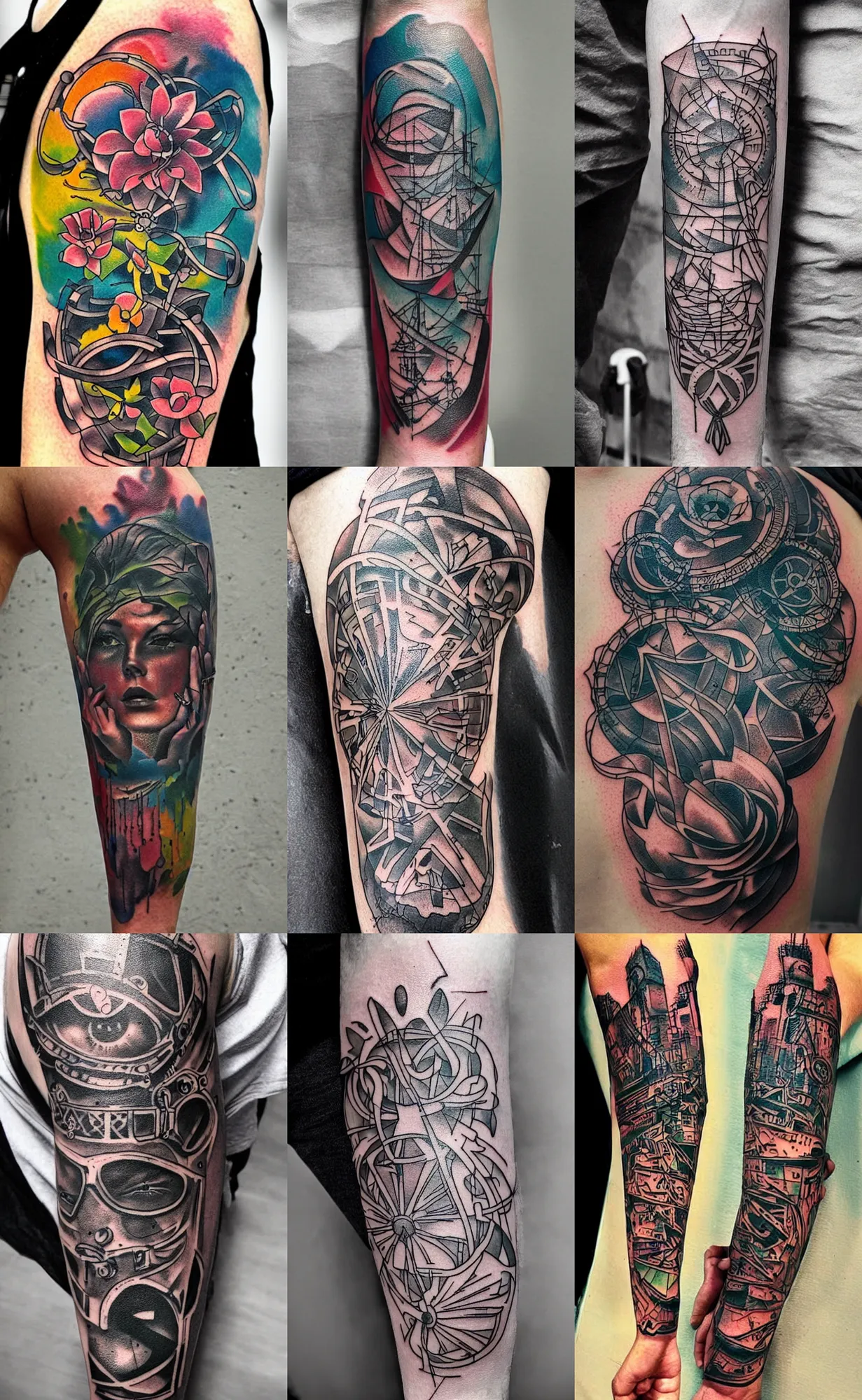 detailed color tattoos