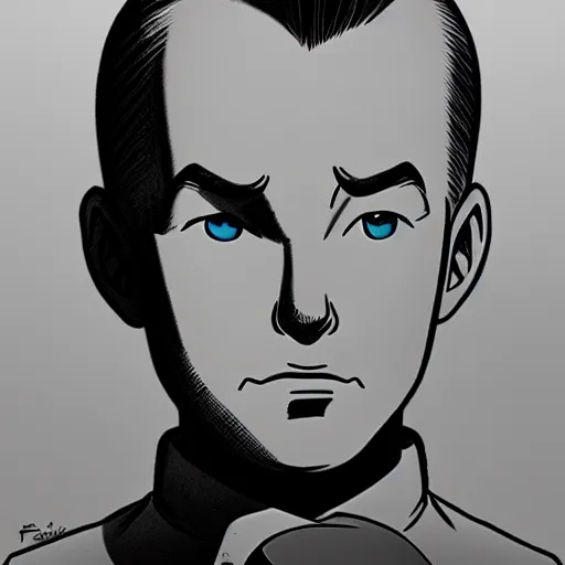 Image similar to portrait of tintin, style of artgerm