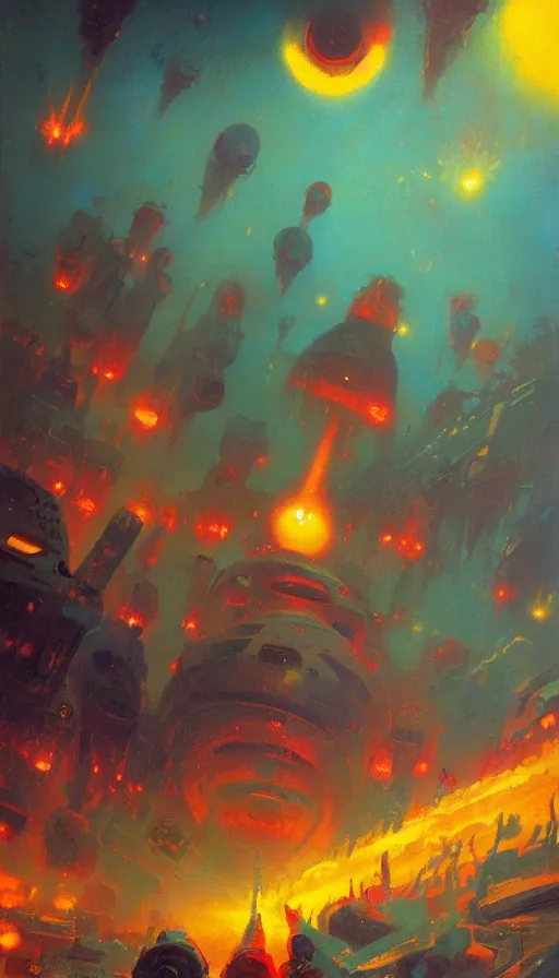 Image similar to rage, by paul lehr,