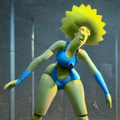 Image similar to marge simpson in nier automata