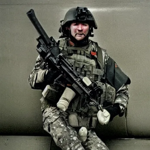 Image similar to 9 0 s seal team vbss, 1 9 9 0 s photography, realistic, military