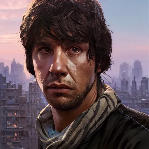 Image similar to highly detailed portrait sylvester stalone is rambo in gta v, stephen bliss, unreal engine, fantasy art by greg rutkowski, loish, rhads, ferdinand knab, makoto shinkai and lois van baarle, ilya kuvshinov, rossdraws, tom bagshaw, global illumination, radiant light, detailed and intricate environment