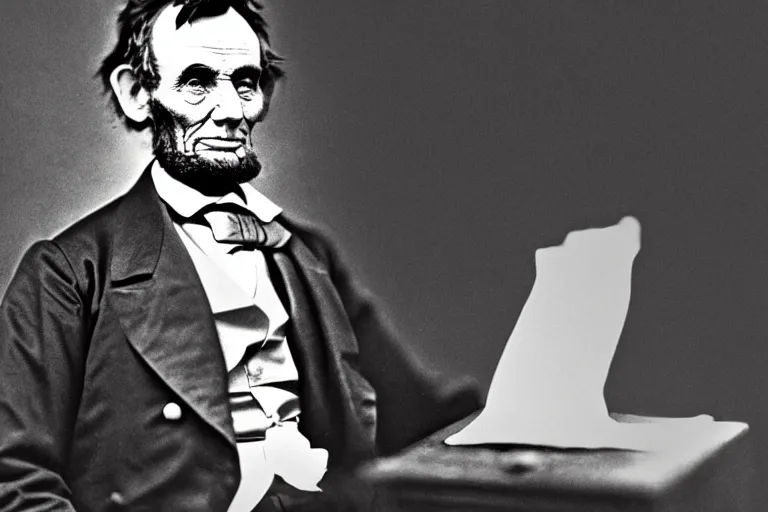 Prompt: Abraham Lincoln was a Jedi Master