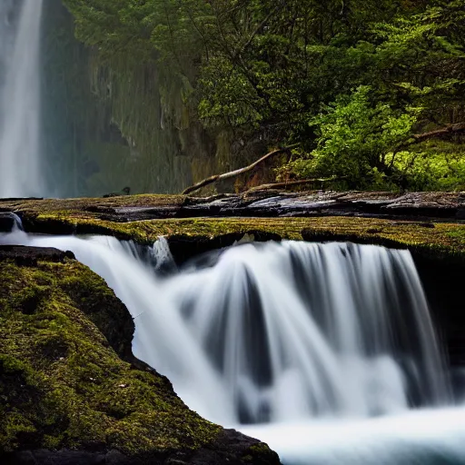 Prompt: spectacular waterfalls, winning award photo. canon rf 8 5 mm,