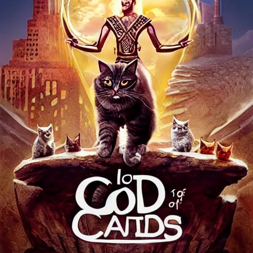 Prompt: god of cats