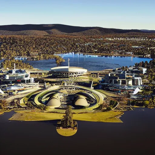 Prompt: canberra in 2 0 7 0