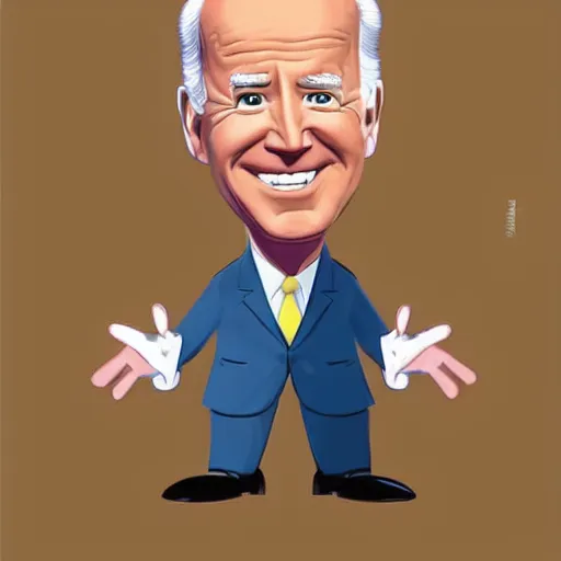 Image similar to joe biden charicature by disney pixar