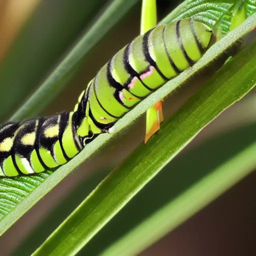 Image similar to eastern swallowtail caterpillar, green fat caterpillar cute