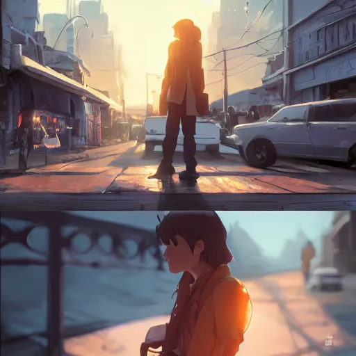 Image similar to a movie shootout scene, everything is doughnuts, perfect shading, atmospheric lighting, by makoto shinkai, stanley artgerm lau, wlop, rossdraws