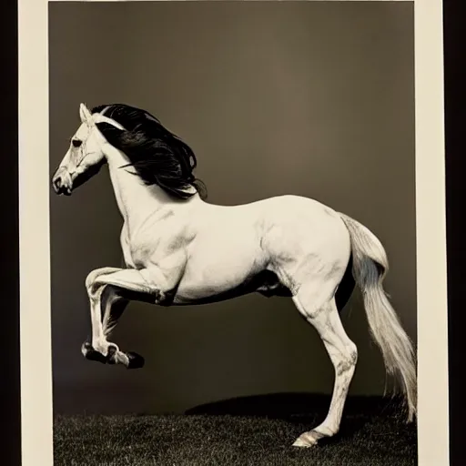 Image similar to a galloping horse, by george stubbs and horst-p-horst