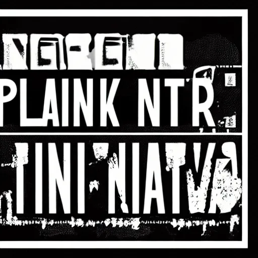 Image similar to n ° 1 - text, punk font