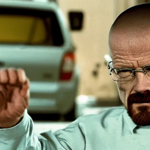 Prompt: Walter white big muscles