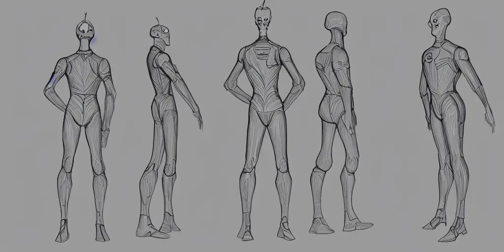 Figure Drawing Reference: Standing Pose with Arms Out