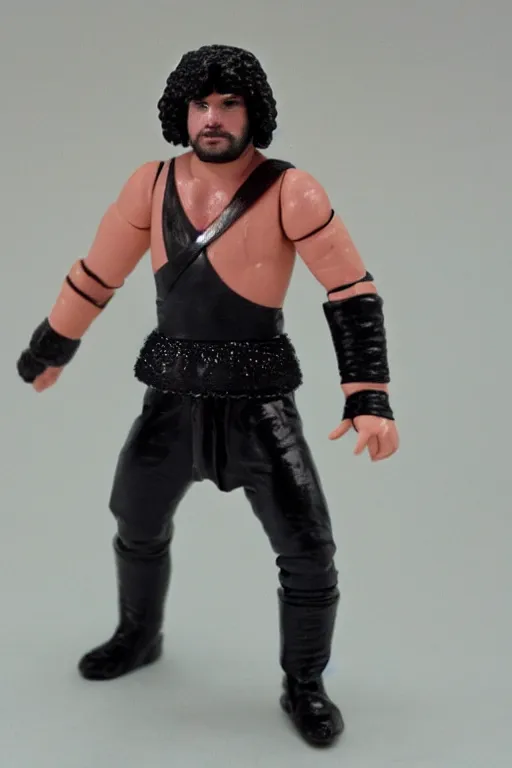 Image similar to jon snow as a 1 9 8 0 s wrestling action figure