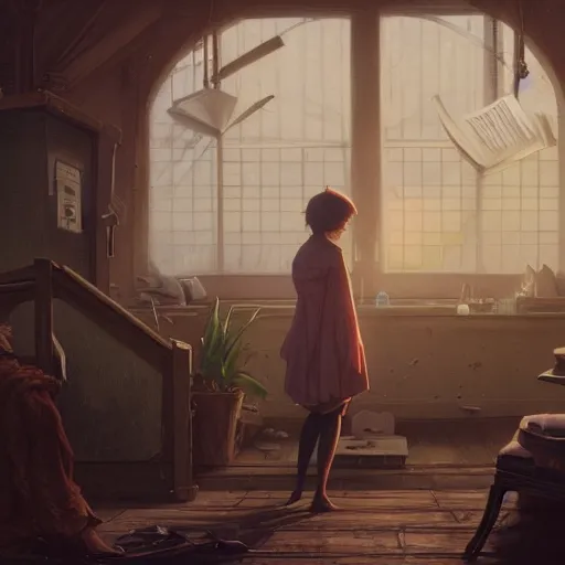 Image similar to a lonely back, sorrowful, highly detailed vfx portrait, unreal engine, greg rutkowski, loish, rhads, caspar david friedrich, makoto shinkai and lois van baarle, ilya kuvshinov, rossdraws, elegent, tom bagshaw, alphonse mucha, global illumination, detailed and intricate environment.