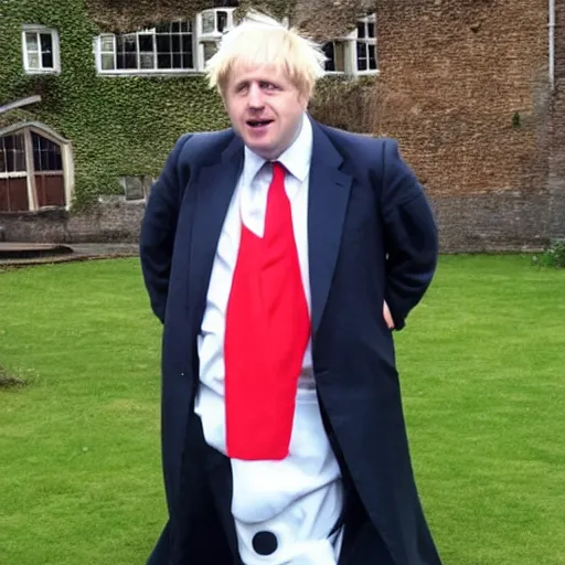 Image similar to a maid costume worn by boris johnson