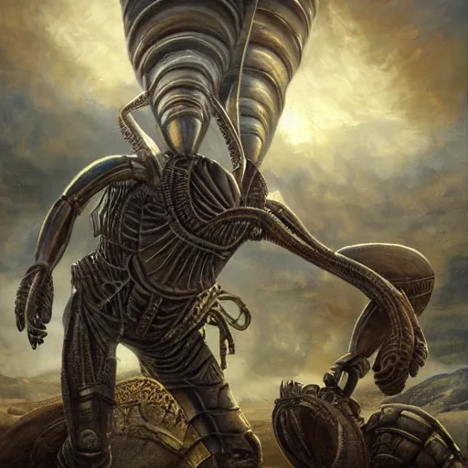 Image similar to alien invasion Ancient Greece, UFOs, oil on canvas, portrait, intricate, 8k highly professionally detailed, HDR, CGsociety