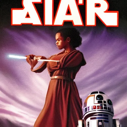 Prompt: slave leah from star wars in a 1 9 8 0 s novel cover