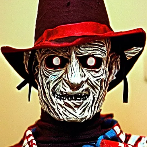 Image similar to Freddy Krueger from the movie a Nightmare on Elm Street