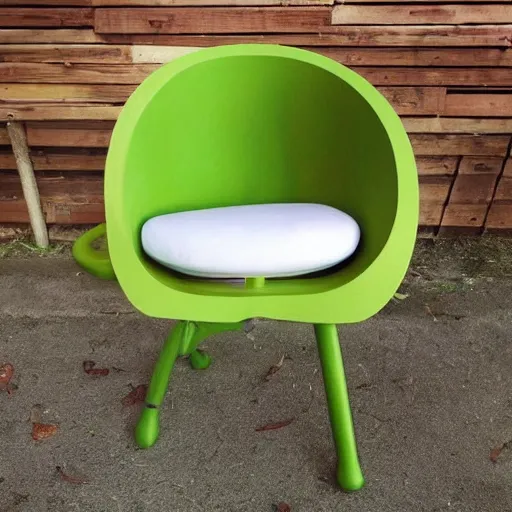 Image similar to chair that incorporates avocado as its design