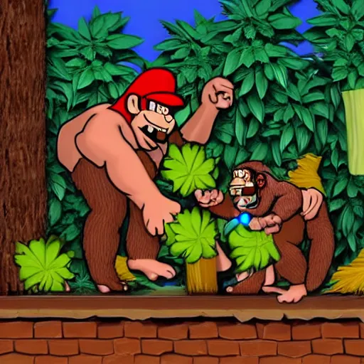 Super Mario AU- Donkey Kong Senior by GavinoElDiabloGuapo on