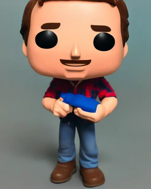 Image similar to A Tim Allen the Toolman Funko Pop. Photographic, photography