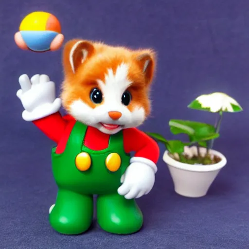 Prompt: super mario calico critters