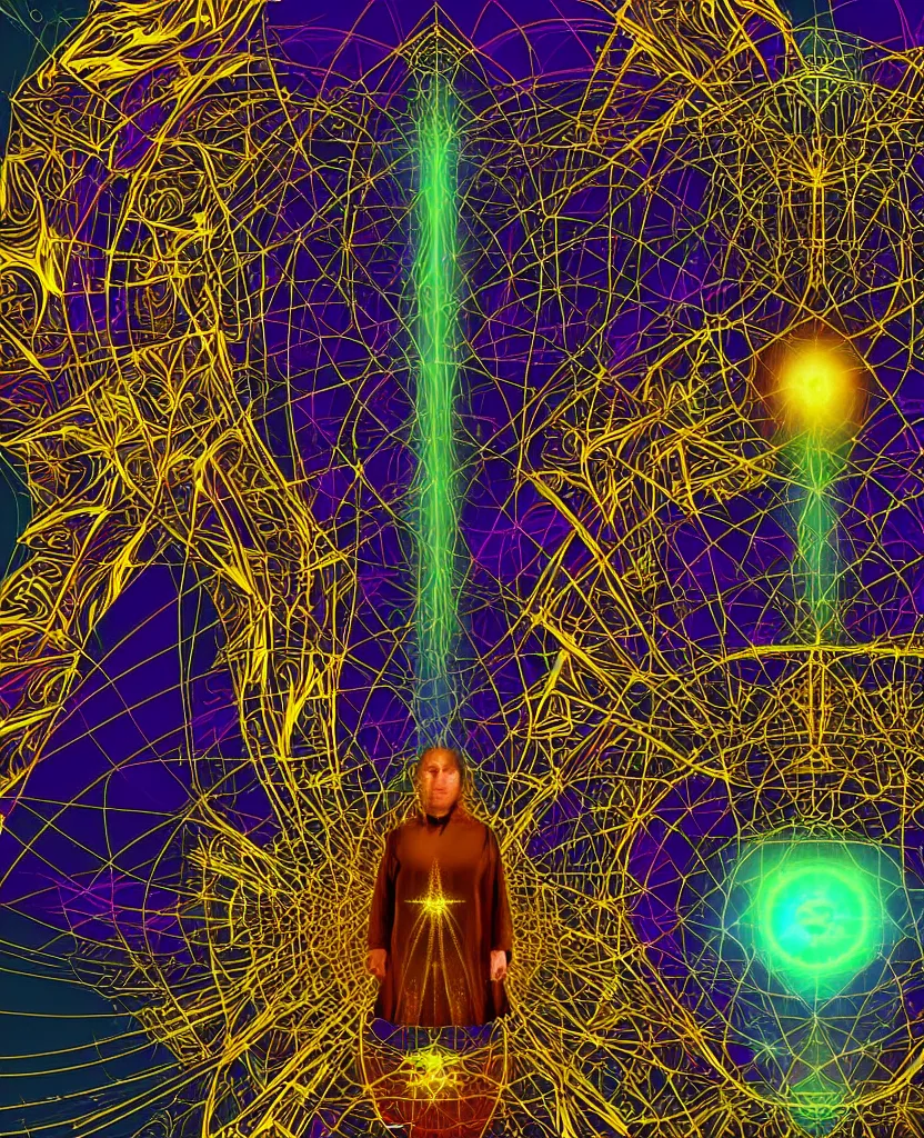 Image similar to techno - spiritual utopian ascended metatron, perfect future, award winning digital art