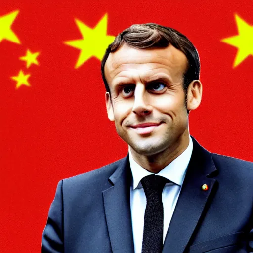 Prompt: macron as a chinese man