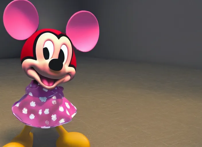 Prompt: mickie mouse in 3 d, unreal engine 5