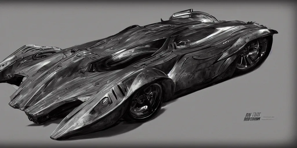 Image similar to batcar from the dark knight movie by chip foose, masterpiece, blizzard pixar maya engine global illumination lighting artstation