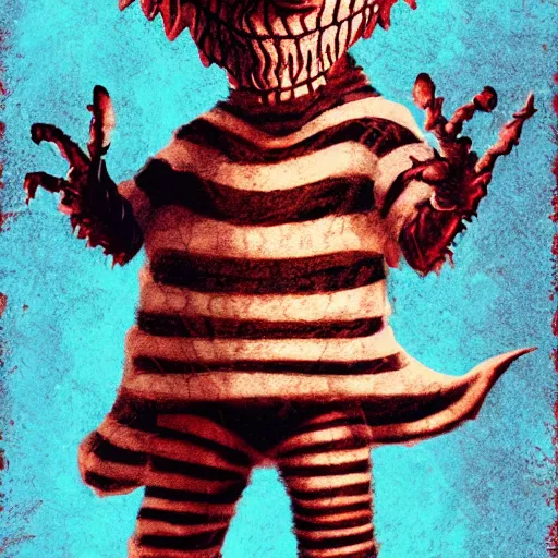 Image similar to Freddy Krueger in the art style of where the wild things go 4K quality