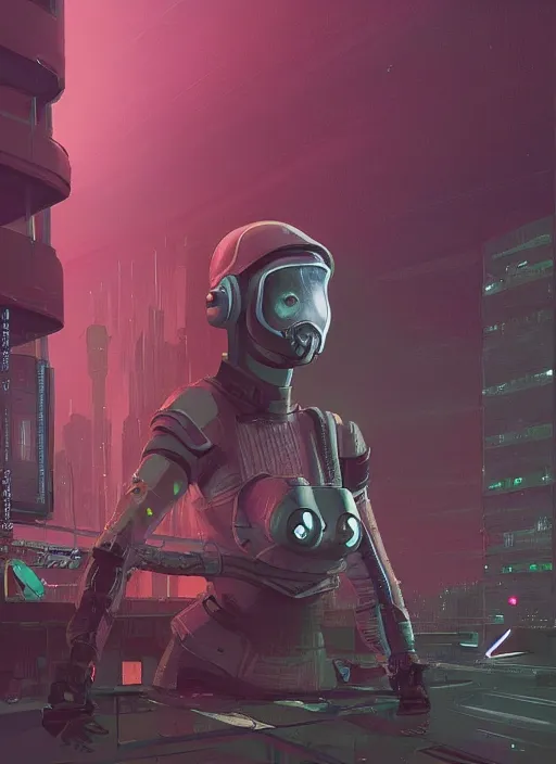 Image similar to a woman wearing a helmet drinking a drink, cyberpunk art by simon stalenhag, cgsociety, panfuturism, dystopian art, sci - fi, artstation hq