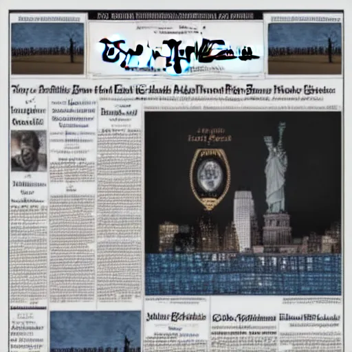 Prompt: front page of the New York Times for August 9, 2022