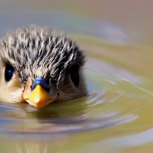 Image similar to A baby duck, award winning photography