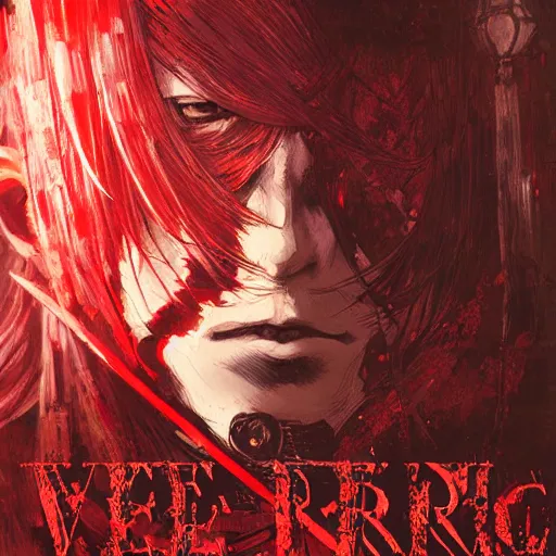 Image similar to the last red warrior , Artwork by Akihiko Yoshida