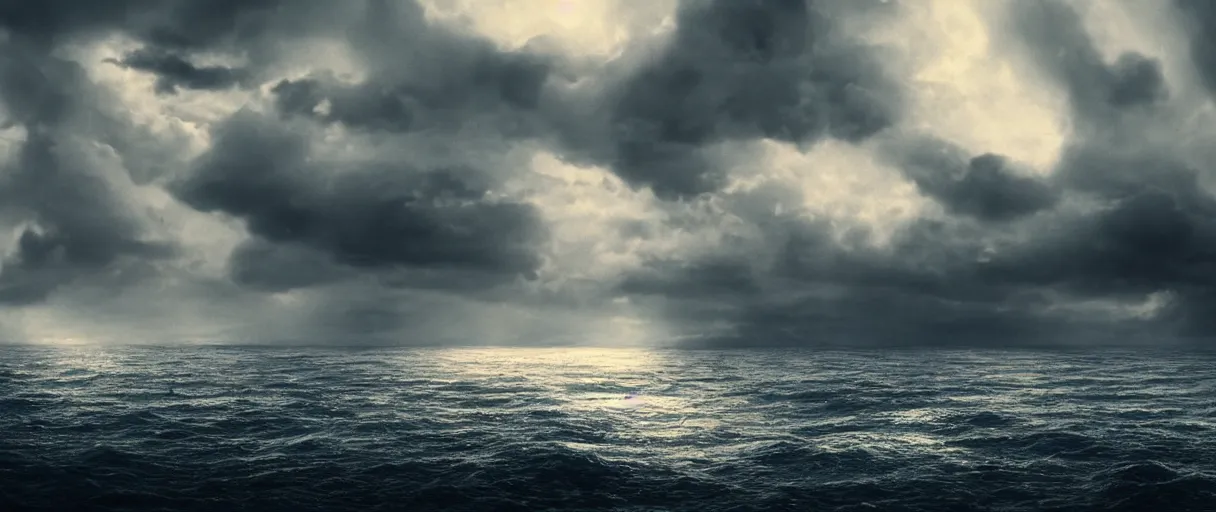 Prompt: ocean monster cloudy dramatic lighting cinematic establishing shot extremely high detail foto realistic cinematic lighting post processed