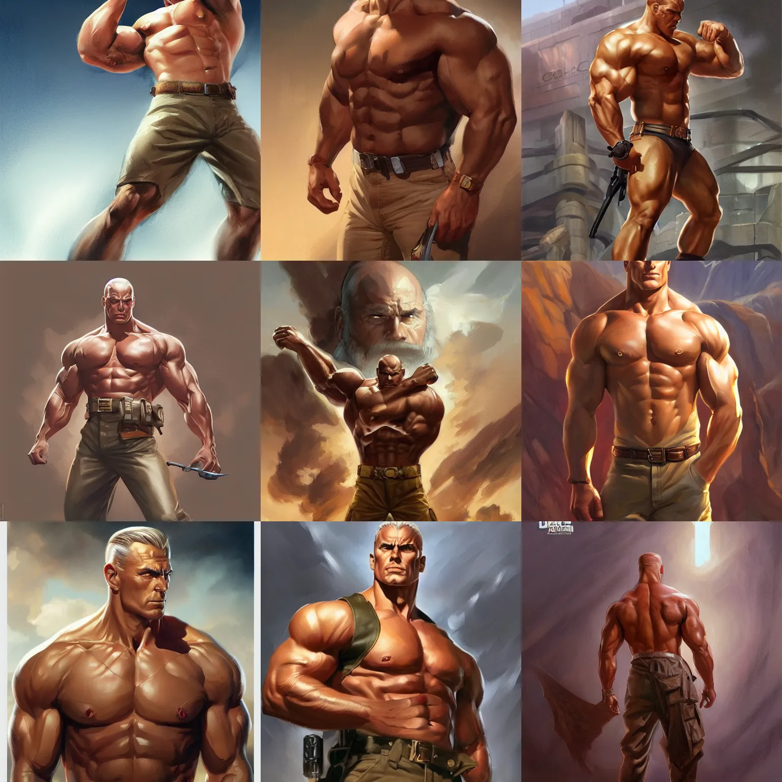 Prompt: doc savage, muscular, D&D, fantasy, portrait, highly detailed, digital painting, trending on artstation, concept art, sharp focus, illustration, art by artgerm and greg rutkowski and magali villeneuve